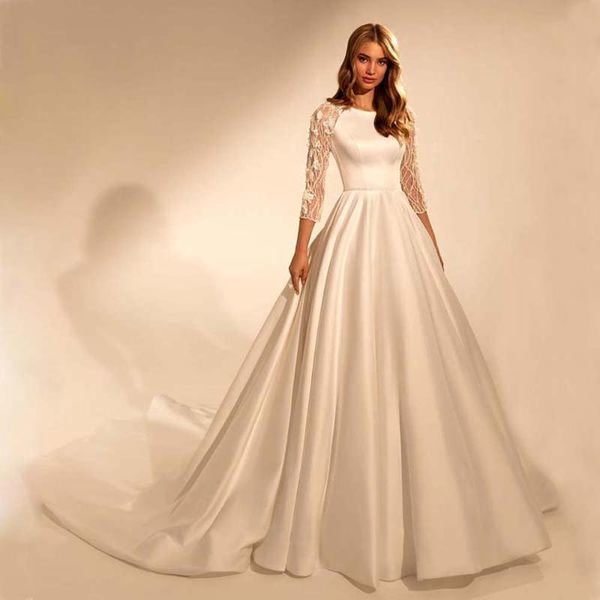 other wedding dresses romantic satin dress a-line vestige de noiva appliques flowers simple bride gowns plus size china, White
other wedding dresses romantic satin dress a-line vestige de noiva appliques flowers simple bride gowns plus size china, White