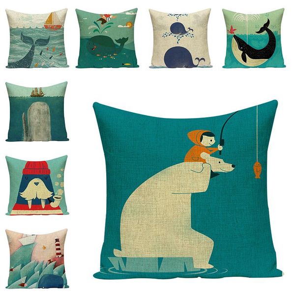 cushion/decorative pillow ocean home decor decorative cute fish pattern case est fashion nordic style whale cushion covers for sofa family g
cushion/decorative pillow ocean home decor decorative cute fish pattern case est fashion nordic style whale cushion covers for sofa family g