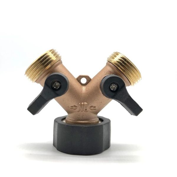 watering equipments 3/4" hose pipe splitter 2-way brass garden double pass ball valve water tap quick connector irrigation faucet y-typ
watering equipments 3/4" hose pipe splitter 2-way brass garden double pass ball valve water tap quick connector irrigation faucet y-typ