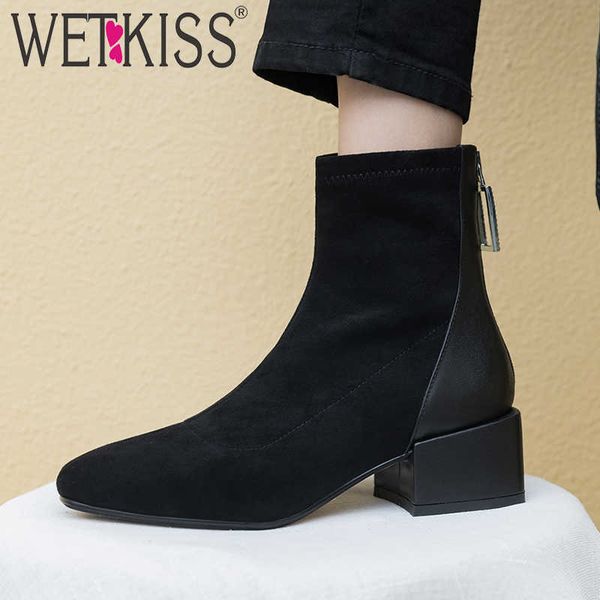 wetkiss stretch flock boots women high heels ankle sock boot female square toe shoes ladies crystal zip shoes autumn 210630, Black
wetkiss stretch flock boots women high heels ankle sock boot female square toe shoes ladies crystal zip shoes autumn 210630, Black