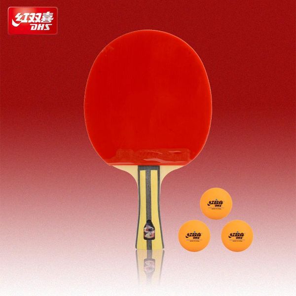 table tennis raquets double happiness 4-star double-sided pimples in racket center focus pong paddle a with three ball
table tennis raquets double happiness 4-star double-sided pimples in racket center focus pong paddle a with three ball