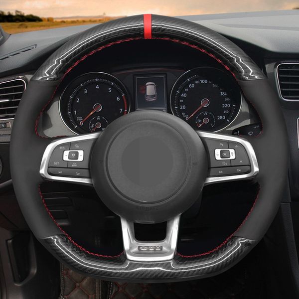 car steering wheel cover black carbon fiber suede for volkswagen vw golf 7 gti t-roc passat variant (r-line) tiguan accessories
car steering wheel cover black carbon fiber suede for volkswagen vw golf 7 gti t-roc passat variant (r-line) tiguan accessories