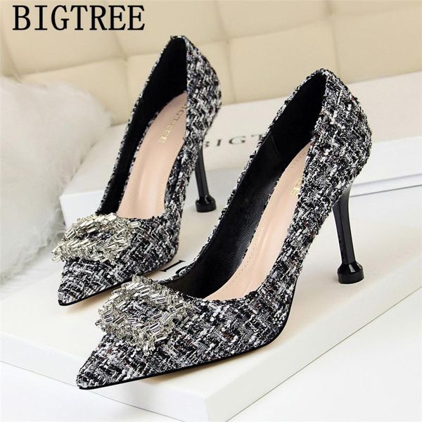 bigtree shoes dress women pointed toe high heels ladies pumps luxury designers fetish, Black
bigtree shoes dress women pointed toe high heels ladies pumps luxury designers fetish, Black