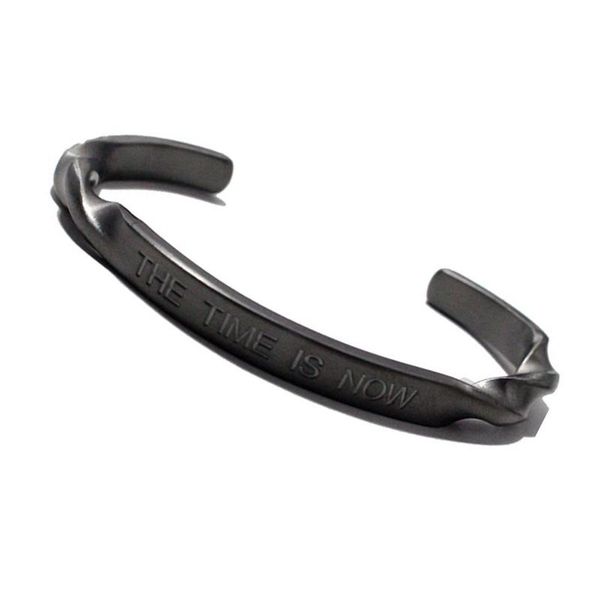 bangle handmade twisted for women men the time is now inspiring titanium couple designer luxury, Black
bangle handmade twisted for women men the time is now inspiring titanium couple designer luxury, Black