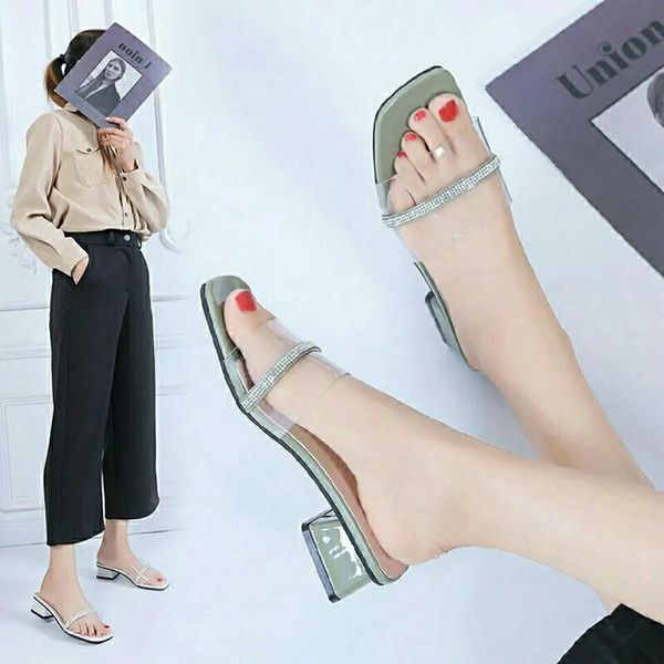 sandals fashion net celebrity ins female summer wild thick heel shoes rhinestone soft and comfortable non-slip slippers, Black
sandals fashion net celebrity ins female summer wild thick heel shoes rhinestone soft and comfortable non-slip slippers, Black