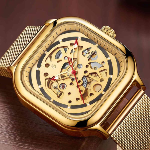 fashion relogio masculino luxury gold quadrant mechanical clock for men waterproof automatic, Slivery;brown
fashion relogio masculino luxury gold quadrant mechanical clock for men waterproof automatic, Slivery;brown