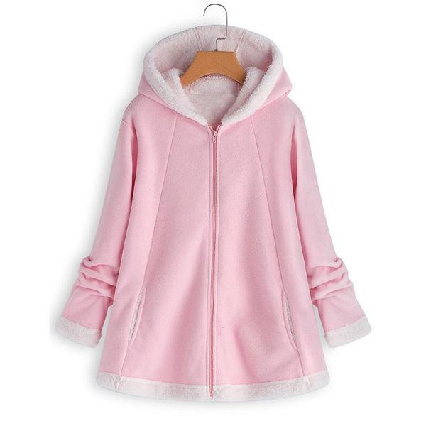 women's jackets fashion plush hooded coat zipper long sleeve autumn winter female pure color casual outwear coats, Black;brown
women's jackets fashion plush hooded coat zipper long sleeve autumn winter female pure color casual outwear coats, Black;brown