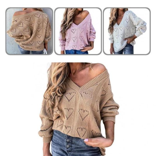 women's sweaters soft great v neck solid color casual pullover winter sweater all match women loose for work, White;black
women's sweaters soft great v neck solid color casual pullover winter sweater all match women loose for work, White;black