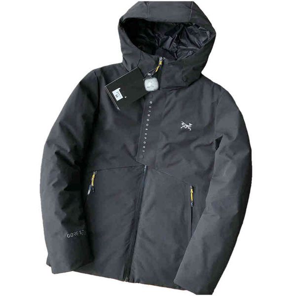 21 winter new bird house arc function 90 white duck down men's warm hooded submachine et, Black
21 winter new bird house arc function 90 white duck down men's warm hooded submachine et, Black