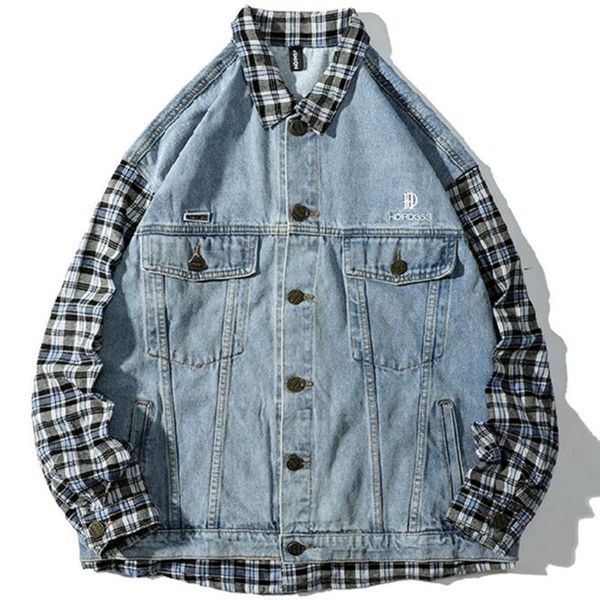 men's jackets 2021 spring autumn men denim jacket patchwork fake two piece hipster casual turn-down collar coat, Black;brown
men's jackets 2021 spring autumn men denim jacket patchwork fake two piece hipster casual turn-down collar coat, Black;brown