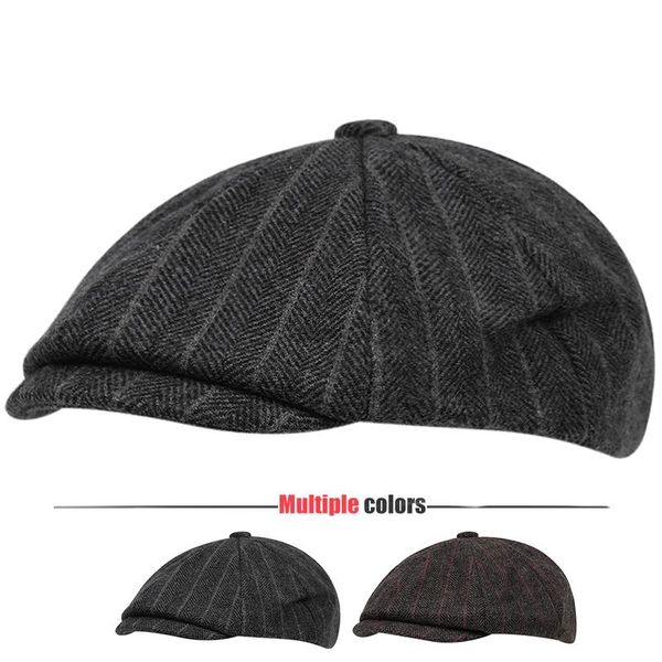 berets stripe sboy caps men herringbone gatsby cap thin linen golf driving hats vintage inspired hat peaky blinders, Blue;gray 
berets stripe sboy caps men herringbone gatsby cap thin linen golf driving hats vintage inspired hat peaky blinders, Blue;gray