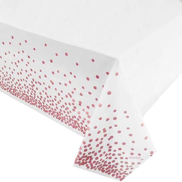 disposable dinnerware 274x137cm banquet tablecloth birthday party decoration rose gold dotted wedding
disposable dinnerware 274x137cm banquet tablecloth birthday party decoration rose gold dotted wedding