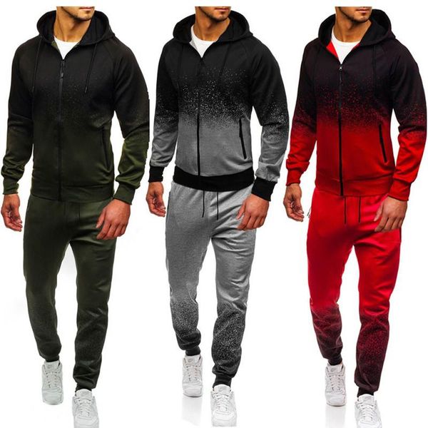 men's tracksuits cross border european and american style leisure printing sports hooded suit 2-piece business gym jogging, Gray
men's tracksuits cross border european and american style leisure printing sports hooded suit 2-piece business gym jogging, Gray