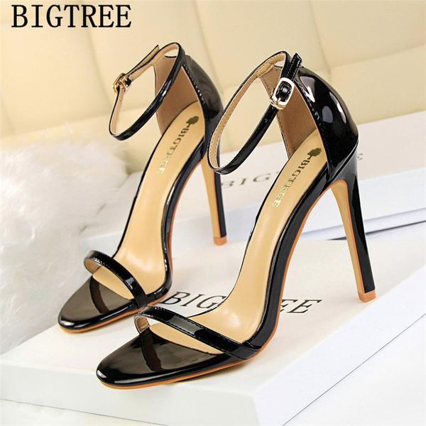 ladies sandals extreme high heels women patent leather mary jane shoes bigtree sandalias mujer 2021 zapatos dress, Black
ladies sandals extreme high heels women patent leather mary jane shoes bigtree sandalias mujer 2021 zapatos dress, Black