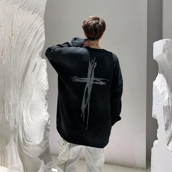 men's sweaters sweater spring and autumn style personality graffiti printing designer casual large size jumper, White;black
men's sweaters sweater spring and autumn style personality graffiti printing designer casual large size jumper, White;black