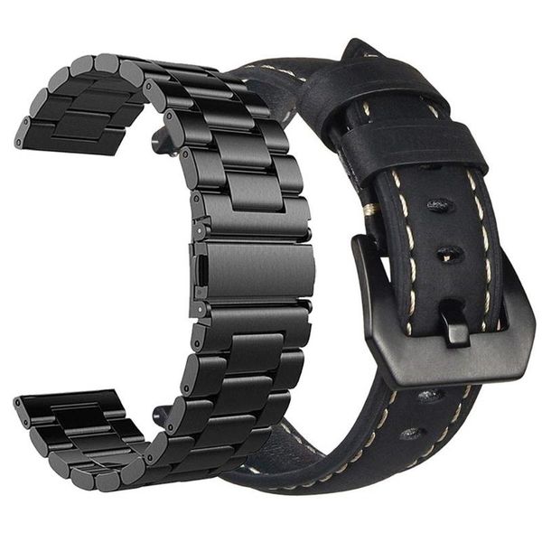 watch bands watchbands sets for samsung galaxy 46mm 22mm 20mm leather and stainless steel wrist band gear s3/active 2 40mm 44mm, Black;brown
watch bands watchbands sets for samsung galaxy 46mm 22mm 20mm leather and stainless steel wrist band gear s3/active 2 40mm 44mm, Black;brown