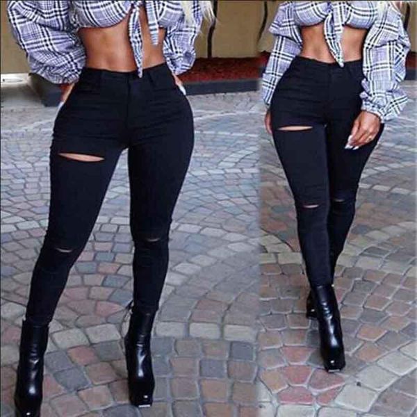 black ripped skinny jeans women 2021 fashion slim fit bulift high waist stretch woman destroyed denim pencil pants women's, Blue
black ripped skinny jeans women 2021 fashion slim fit bulift high waist stretch woman destroyed denim pencil pants women's, Blue
