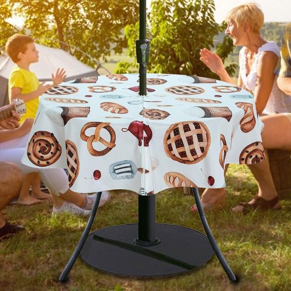 table cloth pastoral outdoor tablecloth fashion printing striped round restaurant cafe open-air with hole zipper
table cloth pastoral outdoor tablecloth fashion printing striped round restaurant cafe open-air with hole zipper