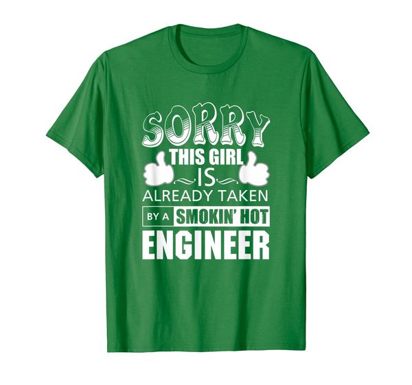 sorry, this girl is taken by a engineer t-shirt, White;black