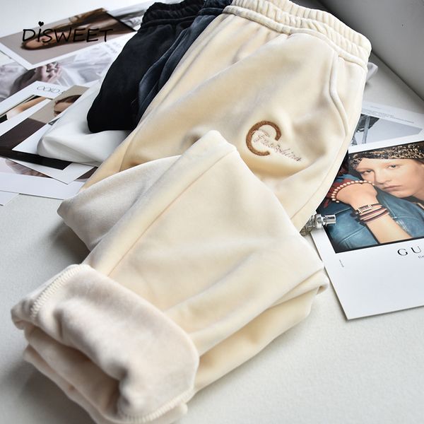 pant letter embroidery plus veet woman casual thick warm winter pants for women simple solid high waist slim ladies trousers, Black;white
pant letter embroidery plus veet woman casual thick warm winter pants for women simple solid high waist slim ladies trousers, Black;white