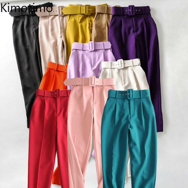 kimotimo 2021 autumn women pants solid high waist office lady elegant korean chic formal business trousers fashion suit women's & capri, Black;white
kimotimo 2021 autumn women pants solid high waist office lady elegant korean chic formal business trousers fashion suit women's & capri, Black;white