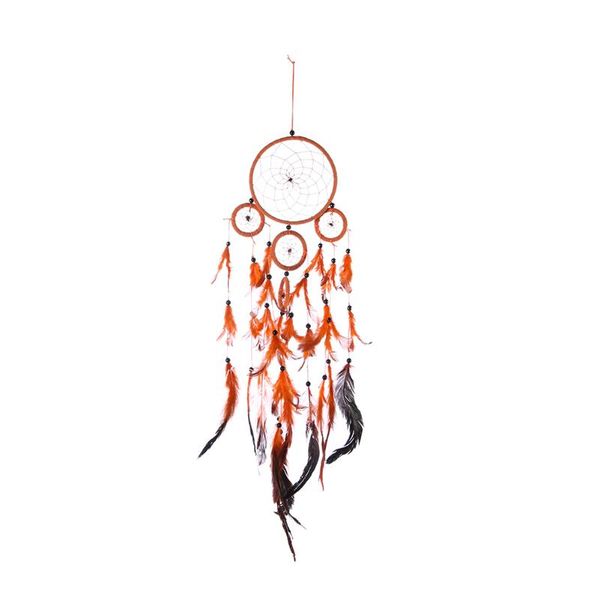 decorative objects & figurines handmade dreaming catcher hanging ornament wind chimes feather pendant for home car wall decor orange
decorative objects & figurines handmade dreaming catcher hanging ornament wind chimes feather pendant for home car wall decor orange