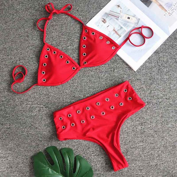 red high waist bikini 2021 mujer push up bikini set halter swimsuits swimwear women bathing suit two pieces swim set 5169ing
red high waist bikini 2021 mujer push up bikini set halter swimsuits swimwear women bathing suit two pieces swim set 5169ing