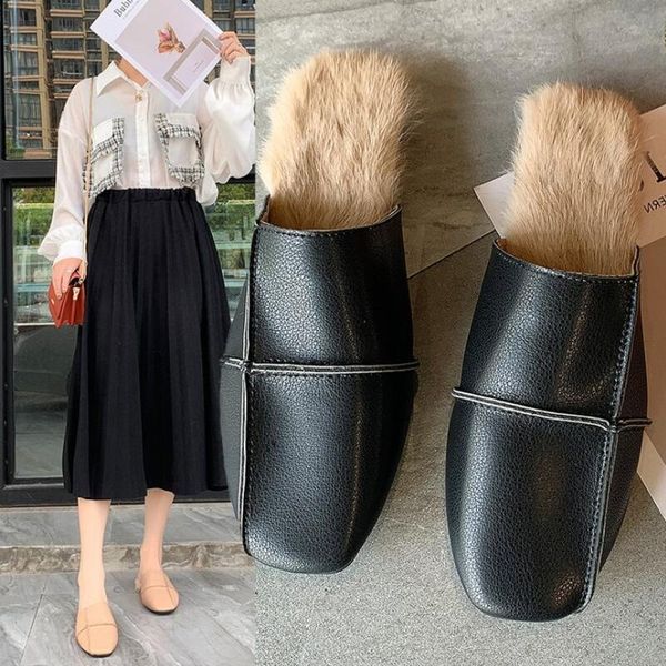 slippers women fashion mules shoes comfortable warm short plush closed toe winter female casual flip flops footwear, Black
slippers women fashion mules shoes comfortable warm short plush closed toe winter female casual flip flops footwear, Black