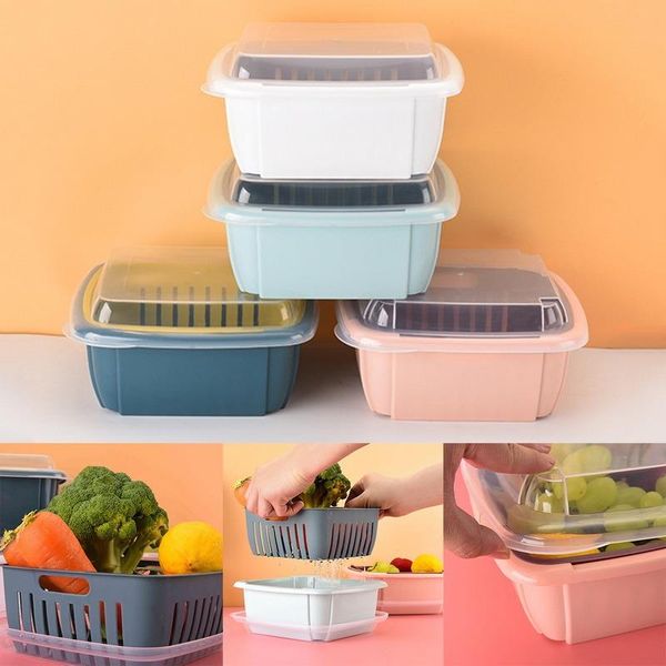 storage baskets drain basket kitchen double-layer lid refrigerator crisper multifunctional large size washing vegetable
storage baskets drain basket kitchen double-layer lid refrigerator crisper multifunctional large size washing vegetable