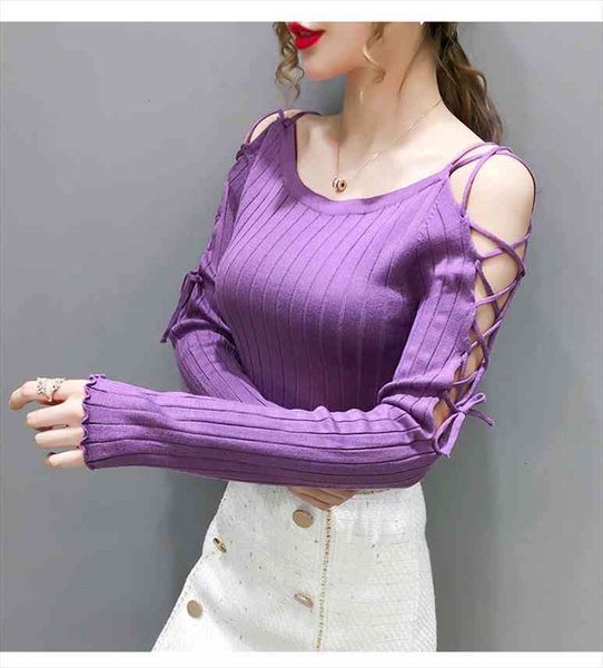 laced-up o-neck sweater shirts crop woman slim full sleeve knitted streetwear sweaters pullovers female autumn clothing, White;black
laced-up o-neck sweater shirts crop woman slim full sleeve knitted streetwear sweaters pullovers female autumn clothing, White;black