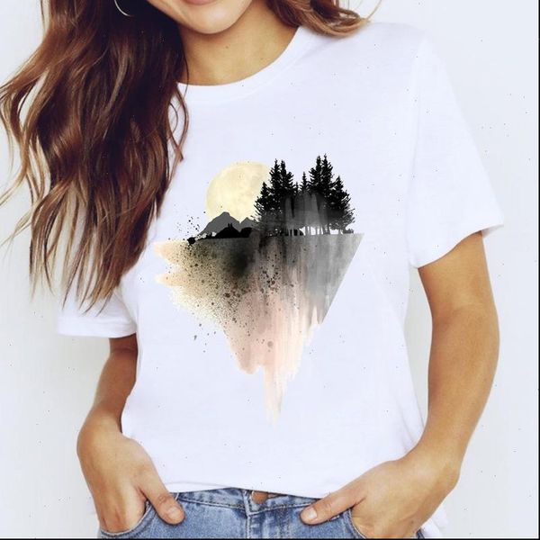 t women shirt shirts for 90s printing forest watercolor fashion clothing print lady graphic ladies female tee, White
t women shirt shirts for 90s printing forest watercolor fashion clothing print lady graphic ladies female tee, White