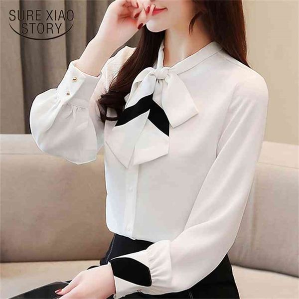 fashion womens blouses white chiffon shirt bow collar office women female long sleeve shirts 2687 50 210506
fashion womens blouses white chiffon shirt bow collar office women female long sleeve shirts 2687 50 210506