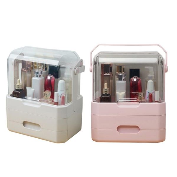 storage bottles & jars lipstick beauty organizer makeup dustproof cosmetics box skin care products rack deskwith handle
storage bottles & jars lipstick beauty organizer makeup dustproof cosmetics box skin care products rack deskwith handle