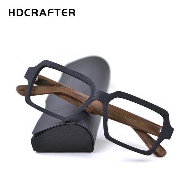 fashion sunglasses frames hdcrafter oversized men women glasses square wood prescription optical myopia eye for spectacle frame, Black
fashion sunglasses frames hdcrafter oversized men women glasses square wood prescription optical myopia eye for spectacle frame, Black