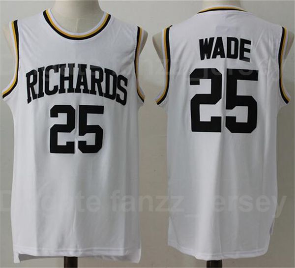 men basketball richards high school 25 dwyane wade jersey white team color stitched and sewing sports pure cotton breathable excellent quali, Black
men basketball richards high school 25 dwyane wade jersey white team color stitched and sewing sports pure cotton breathable excellent quali, Black
