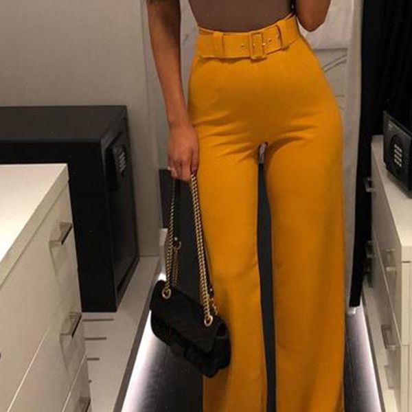 women capris casual wide leg pants high waist autumn black office female yellow fashion trousers workwear elegant long, Black;white
women capris casual wide leg pants high waist autumn black office female yellow fashion trousers workwear elegant long, Black;white