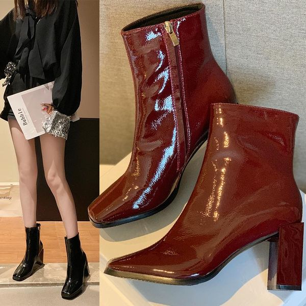boots nice europe style ankle women autumn waterproof wine red zipper shoes woman high heels office ladies career dress boot, Black
boots nice europe style ankle women autumn waterproof wine red zipper shoes woman high heels office ladies career dress boot, Black