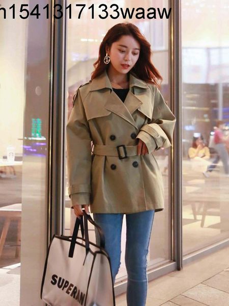 women's trench coats net red small child chic korean version 2021 autumn card its color clothing female short paragraph ladies jacket, Tan;black
women's trench coats net red small child chic korean version 2021 autumn card its color clothing female short paragraph ladies jacket, Tan;black