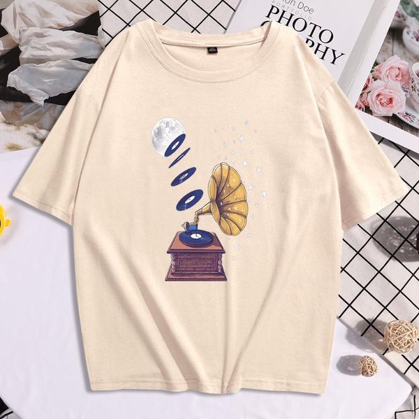 women's t-shirt moon music nostalgia printing tshirts short sleeve fashion casual style t shirts breathable loose t-shirts, White
women's t-shirt moon music nostalgia printing tshirts short sleeve fashion casual style t shirts breathable loose t-shirts, White