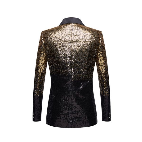 men's suits & blazers pijtrl series complete male sequins, gradually changes black gold suit slim jacket fit nightclub blazer wedding b, White;black
men's suits & blazers pijtrl series complete male sequins, gradually changes black gold suit slim jacket fit nightclub blazer wedding b, White;black