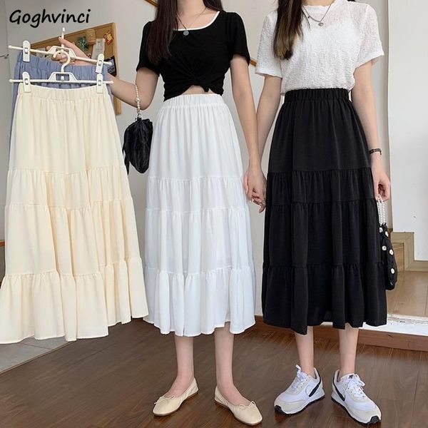skirts women midi ruffles a-line high waist white fairy skirt loose stretchy spliced preppy style elegant faldas mujer ins, Black
skirts women midi ruffles a-line high waist white fairy skirt loose stretchy spliced preppy style elegant faldas mujer ins, Black