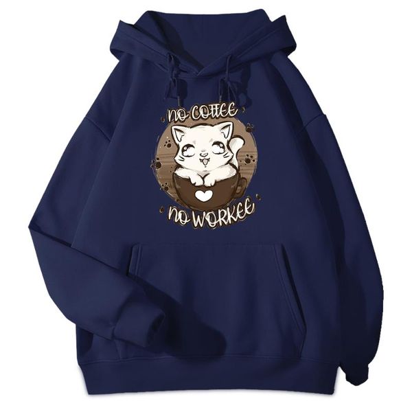 men's hoodies & sweatshirts autumn fashion fleece hoodie men no coffee workee kawaii cat hooded casual warm comfortable street mens, Black
men's hoodies & sweatshirts autumn fashion fleece hoodie men no coffee workee kawaii cat hooded casual warm comfortable street mens, Black