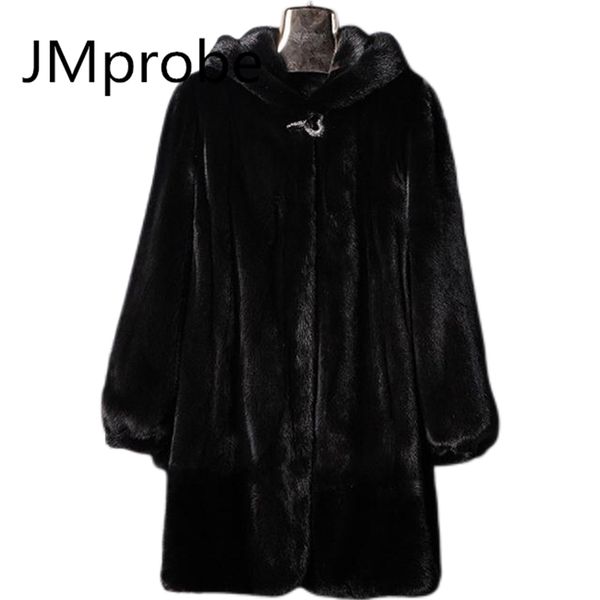 women large size balck man-made mink fur coas long section casual female faux overcoats casaco de pelo clothes cj51 211220, Black
women large size balck man-made mink fur coas long section casual female faux overcoats casaco de pelo clothes cj51 211220, Black