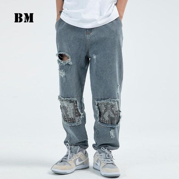 japanese streetwear ripped jeans men clothing 2021 hip hop patch denim pants harajuku beggar straight trousers male men's, Blue
japanese streetwear ripped jeans men clothing 2021 hip hop patch denim pants harajuku beggar straight trousers male men's, Blue