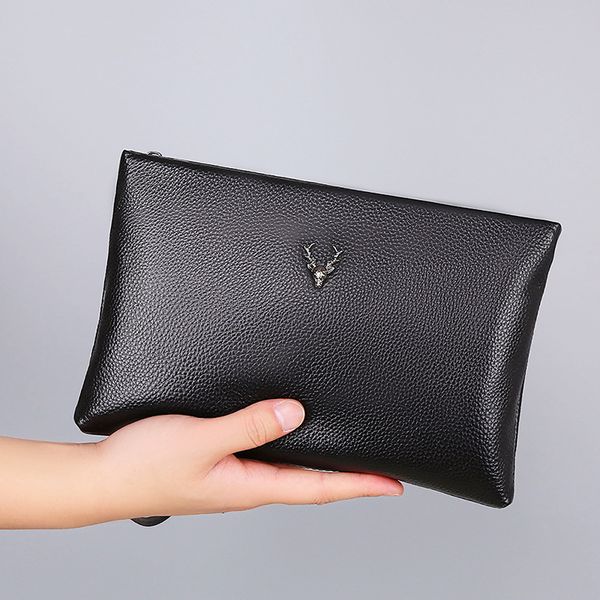 soft handbag, fashion cowhide bag men's layer leather purse, coin business anti-theft clutch, wrist blpmj lianquan004, Red;black
soft handbag, fashion cowhide bag men's layer leather purse, coin business anti-theft clutch, wrist blpmj lianquan004, Red;black