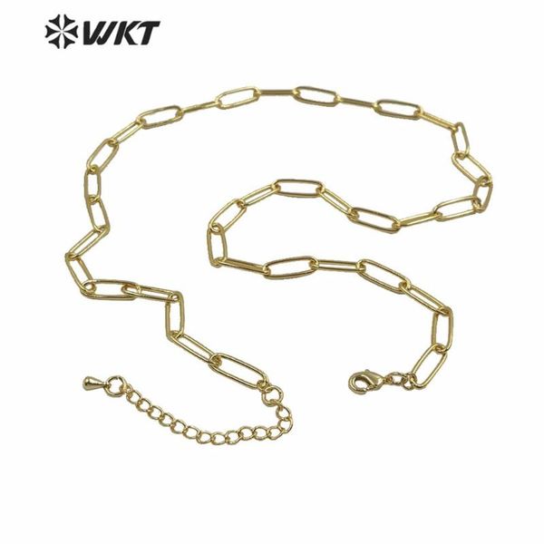 wt-n1224 wkt wholesale simple style brass chunky link chain gold electroplated women necklace findings chains, Silver
wt-n1224 wkt wholesale simple style brass chunky link chain gold electroplated women necklace findings chains, Silver