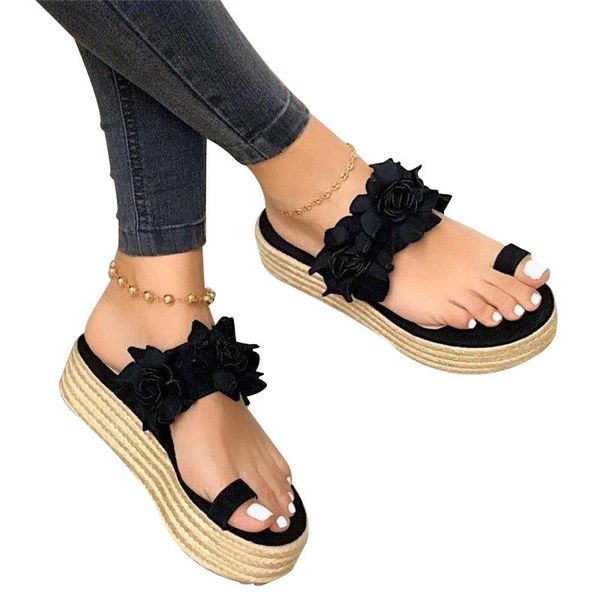 women's slipper platform flower beach shoes fashion for women slip-on daily female zapatillas mujer 2021 slippers, Black
women's slipper platform flower beach shoes fashion for women slip-on daily female zapatillas mujer 2021 slippers, Black