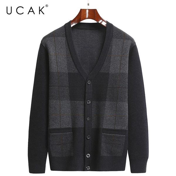 men's sweaters ucak brand casual pockets cardigans men sweatercoat clothing autumn classic streetwear striped cardigan pull homme u1270, White;black
men's sweaters ucak brand casual pockets cardigans men sweatercoat clothing autumn classic streetwear striped cardigan pull homme u1270, White;black