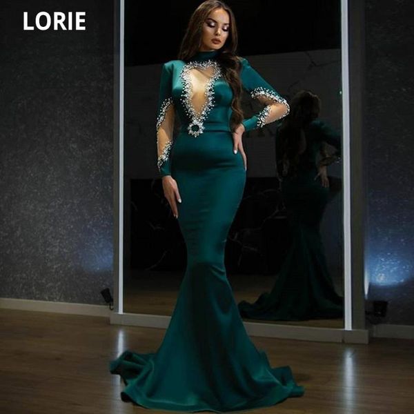 party dresses lorie arabic evening dress 2021 high neck beaded long sleeve mermaid prom gown green dubai satin suknie wieczorowe, White;black
party dresses lorie arabic evening dress 2021 high neck beaded long sleeve mermaid prom gown green dubai satin suknie wieczorowe, White;black