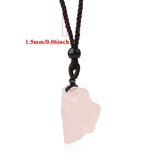trendy geometric irregular natural stone pendant necklace with rope chain jewelry for men or women necklaces, Silver
trendy geometric irregular natural stone pendant necklace with rope chain jewelry for men or women necklaces, Silver